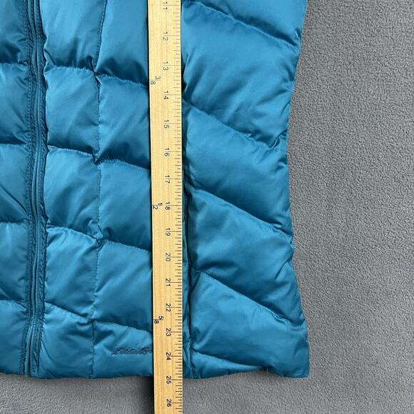 Eddie Bauer Vest Womens Large Blue 650 Down Puffer Full Zip Quilted Outdoor - Picture 9 of 9